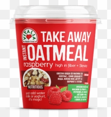 Takeaway Oatmeal Raspberry Myessentials - Vitalia Oatmeal Png,Oatmeal Png