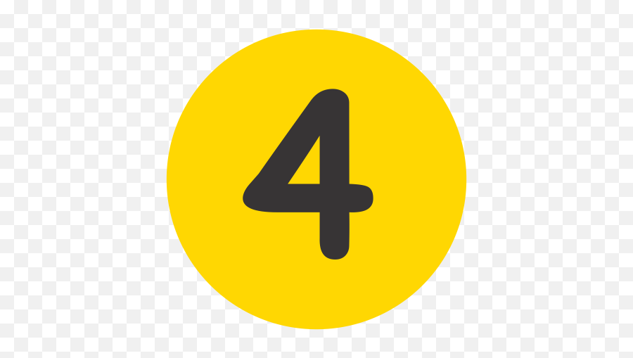 Set - Stickers Numbers 1 5 Png,Yellow Line Png