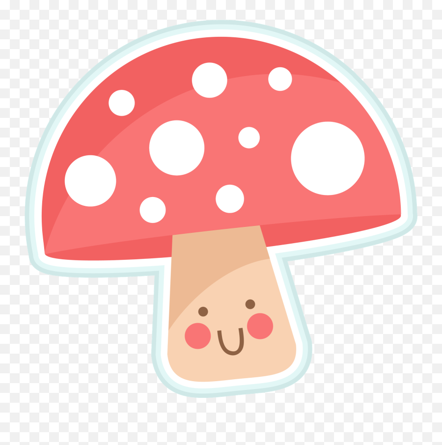 Cute Mushroom Png Transparent Clipart - Miss Kate Cuttables,Mushroom Transparent