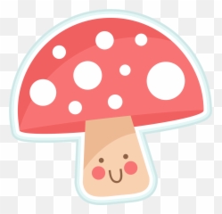 Cute Mushroom Png Transparent Clipart - Miss Kate Cuttables,Mushroom Transparent