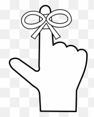 Picture - Reminder Finger Clip Art Png,Remember Png