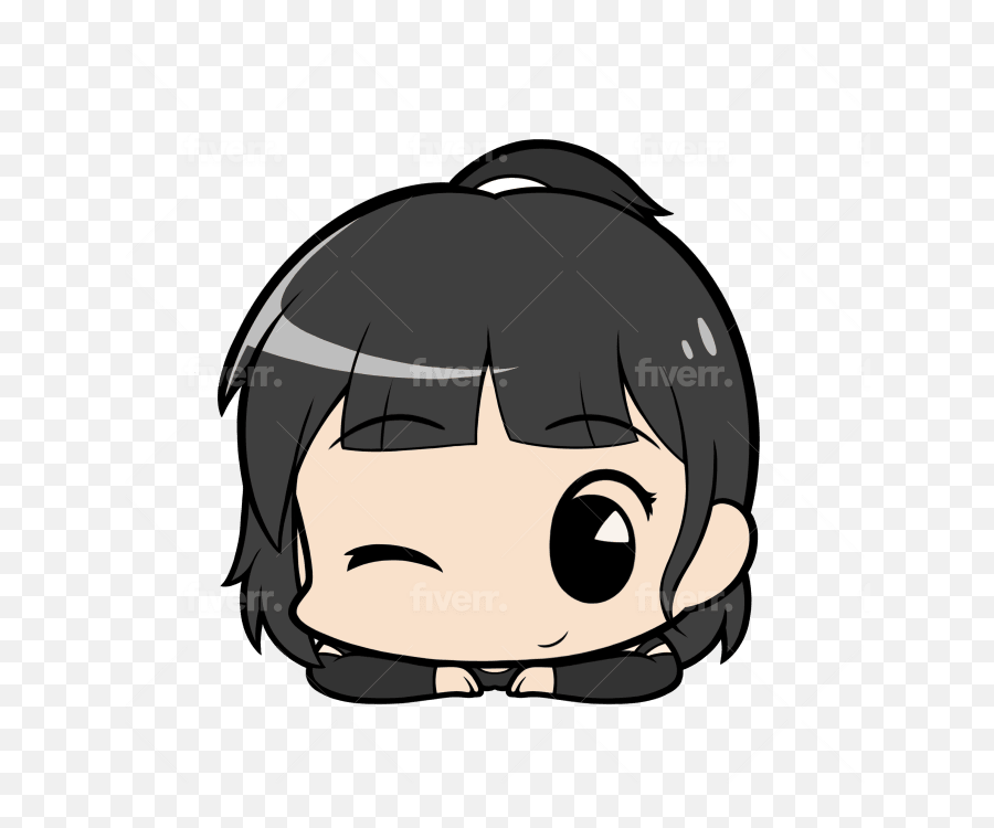 Draw A Cute Anime Chibi Head By Kokolieh - Hair Design Png,Anime Head Png