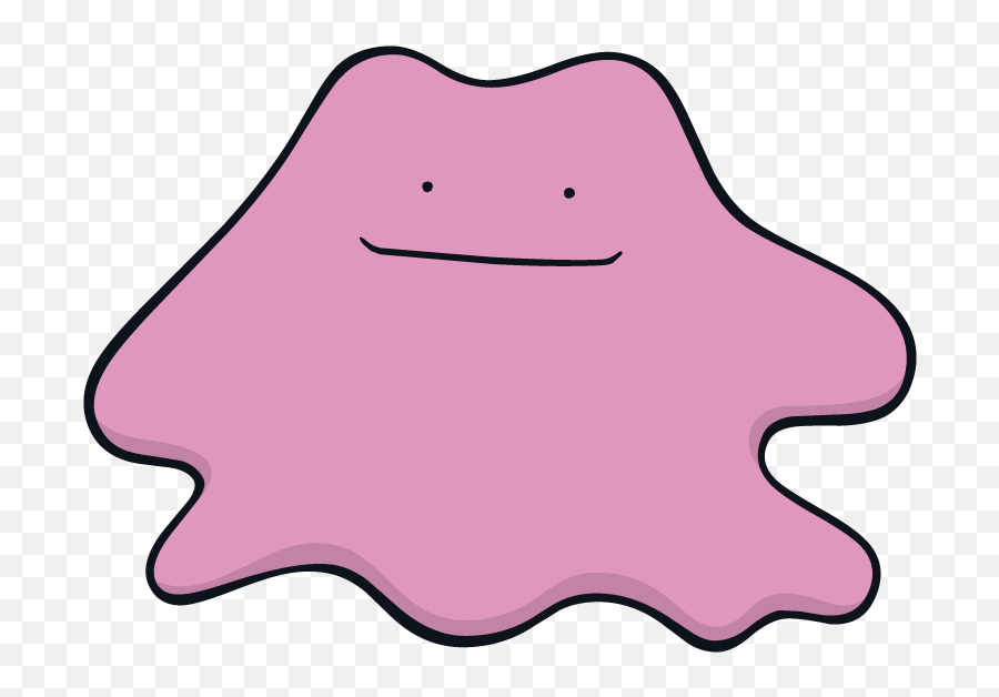 Ditto Pokemon Character Vector Art - Ditto Dream World Png,Ditto Png