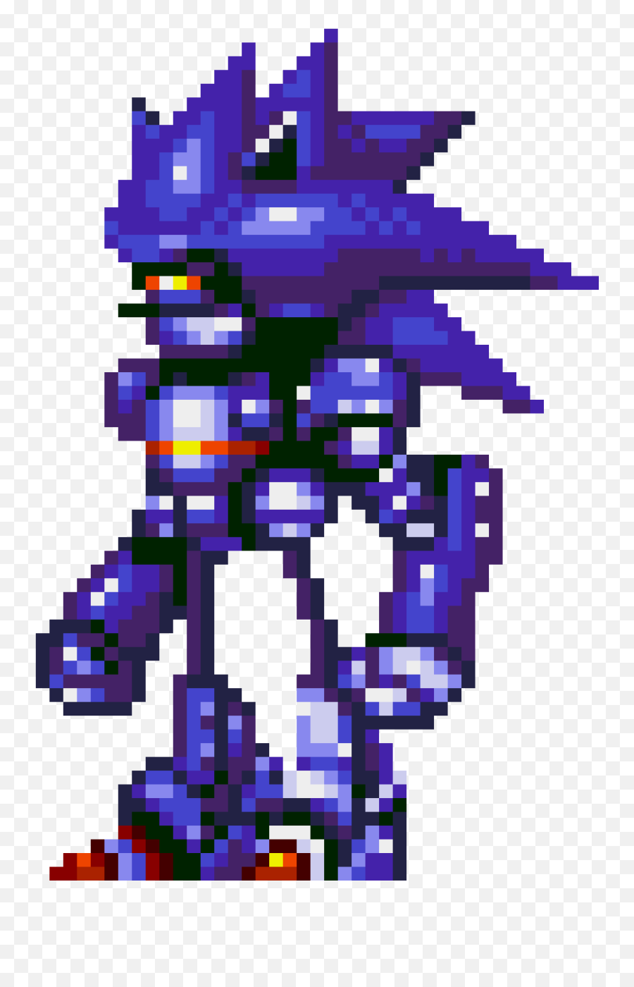 Mecha Sonic Sprites PNG Transparent With Clear Background ID 178094