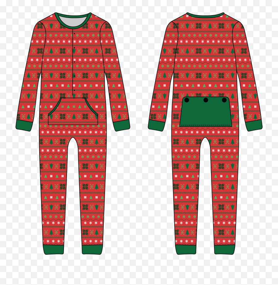 Custom Christmas Apparel - Christmas Onesie Pajamas Clipart Png,Pajamas Png