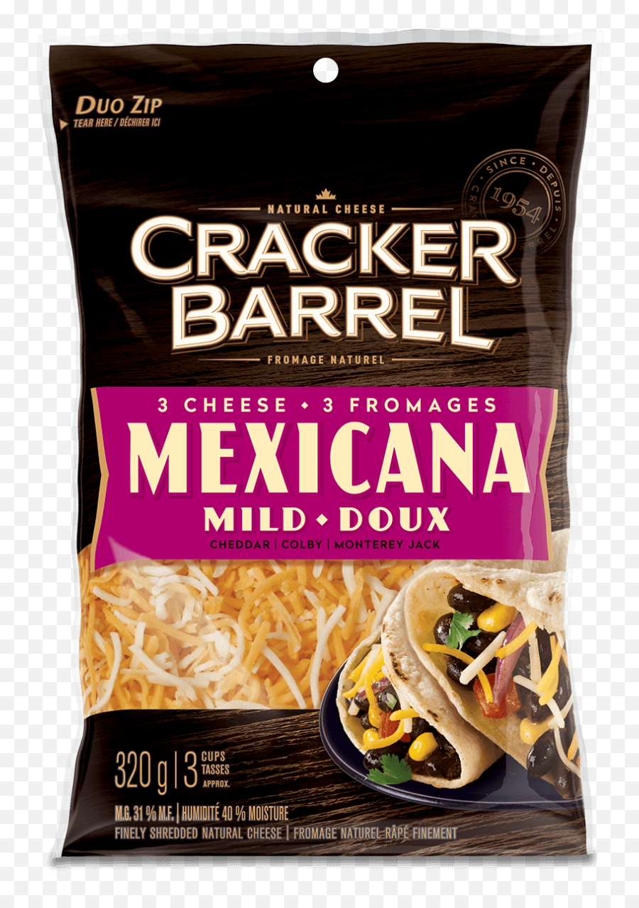 3 Cheese Mexicana Shreds Our Cracker Barrel - Al Pastor Png,Shredded Cheese Png