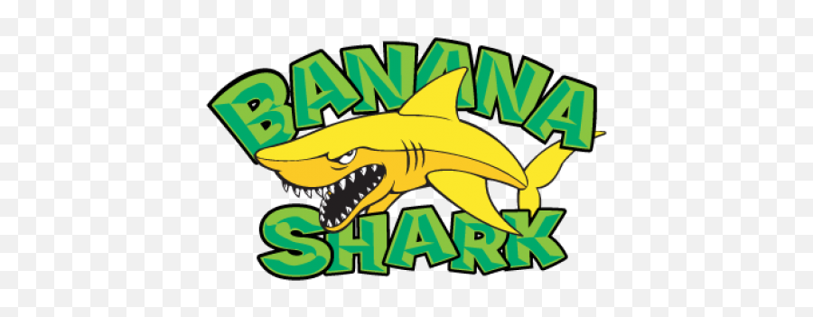 Banana Shark Logo Vector Free Download - Banana Shark Logo Vector Png,Shark Logo Png
