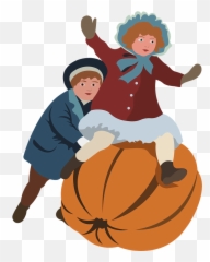 Vintage Thanksgiving Postcard - Boy png