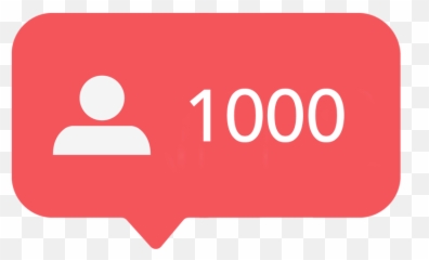 1000 Followers Instagram - Png