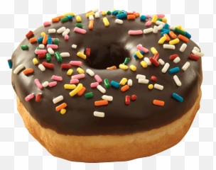 Chocolate Sprinkle Donut - Menu Speedy Café Pczki png