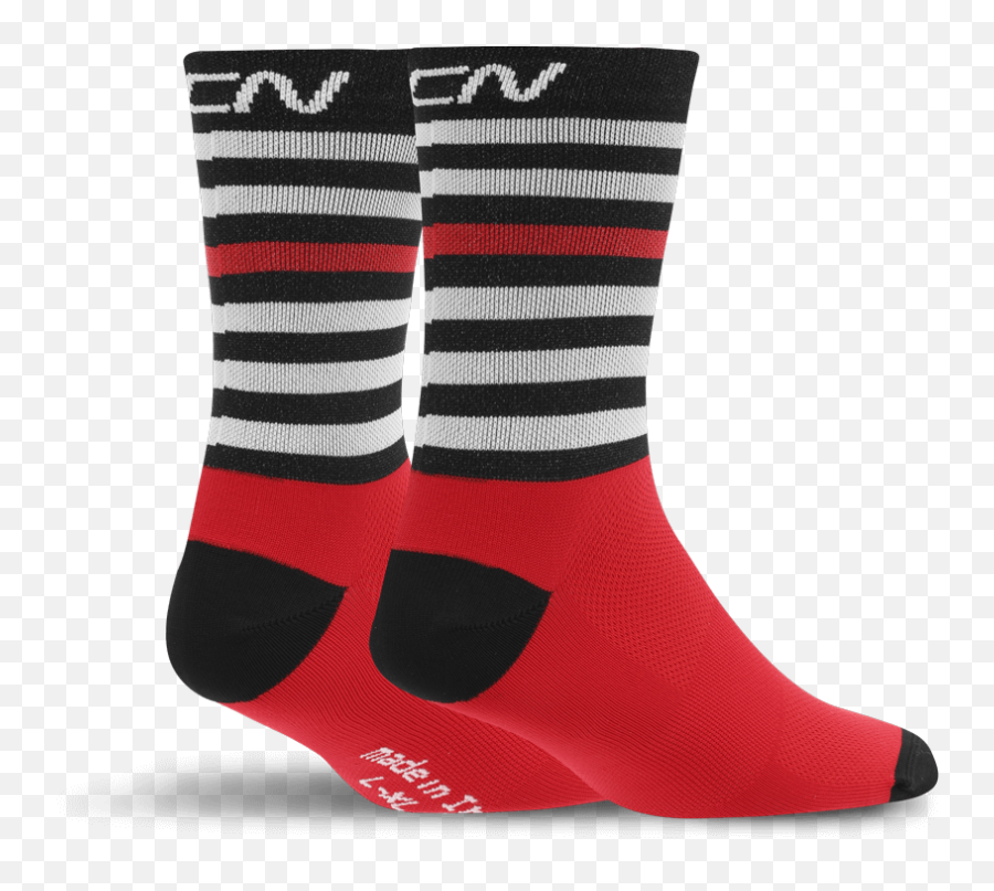 Gcn Stripes Socks - Red U0026 Black Unisex Png,Black Stripes Png