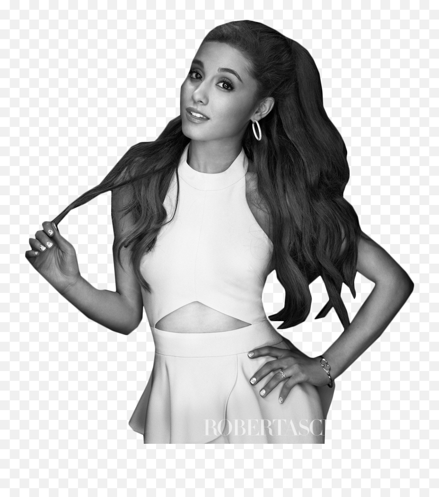 Ariana Grande Black And White - Transparent Ariana Grande Black And White Png,Ariana Grande Transparent