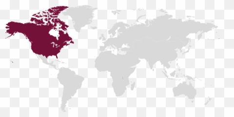 America Png - North America Transparent In World Map