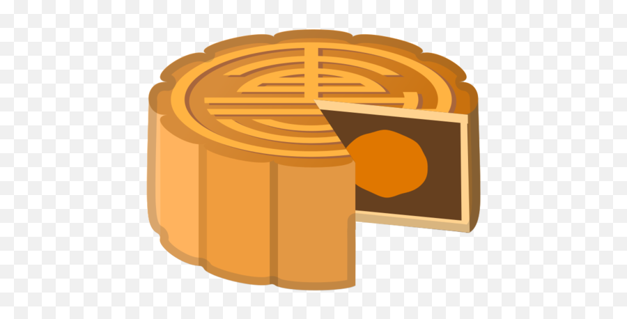 Moon Cake Emoji - Emoji Android Food Png,Moon Emoji Png