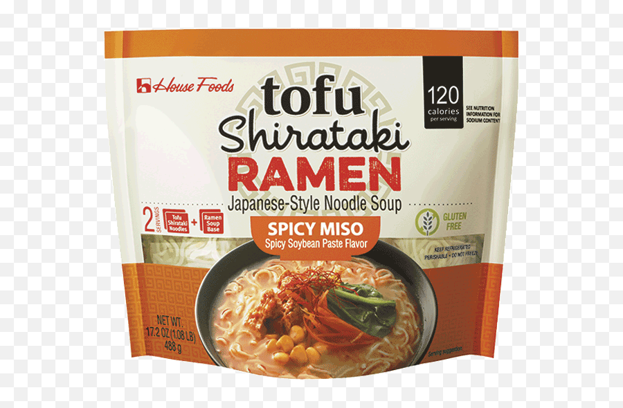Tofu Shirataki Ramen Spicy Miso - Korean Chinese Cuisine Png,Ramen Noodles Png