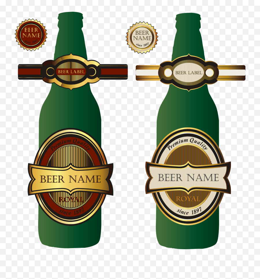 Beer Bottle Wine - Bottle Icon Vector Png Duo,Bottle Icon Png