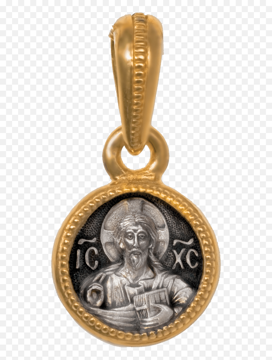 Icon Pendant U201cthe Lord Almighty Theotokos Assuntau201d - Christ Pantocrator Png,Christ Pantocrator Icon