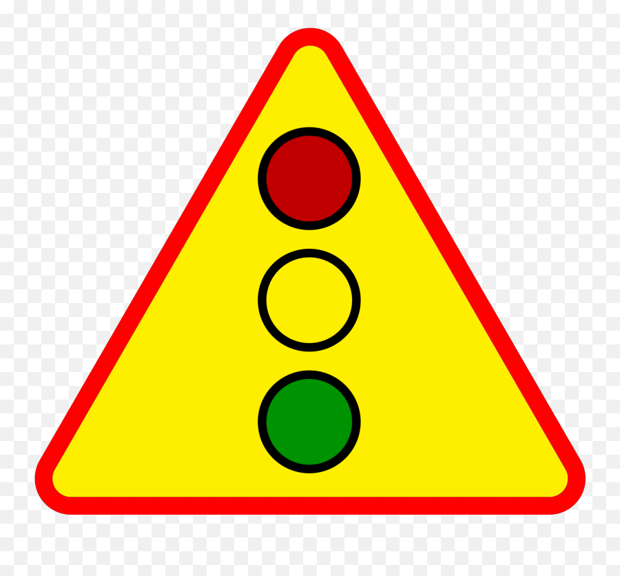 Traffic Lights Sign Png Transparent - Traffic Sign Clip Art,Traffic Light Vector Icon