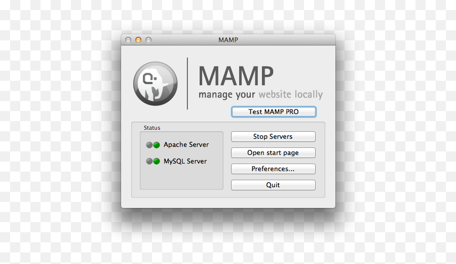 When Mysql Server Status In Mamp Is Red - Mamp Wordpress Png,Mamp Icon