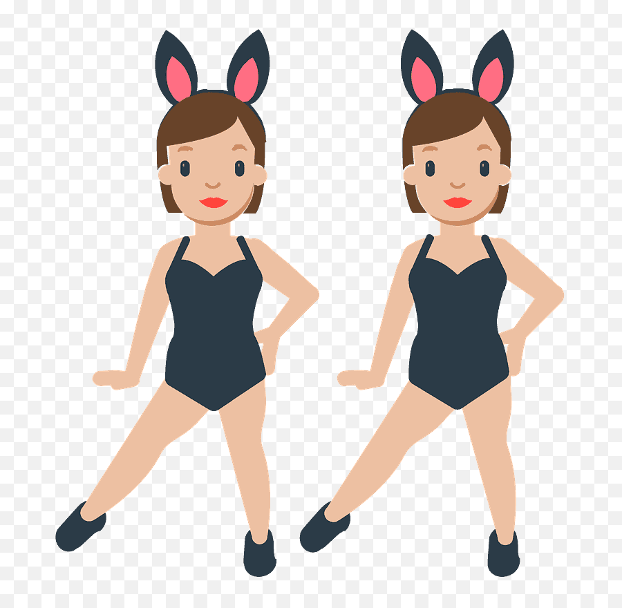 People With Bunny Ears Emoji - Woman With Bunny Ears Emoji Png,Bunny Ears Transparent