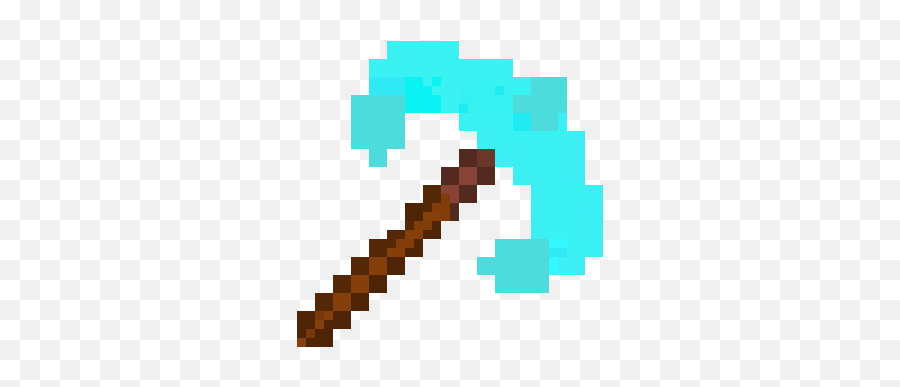 Diamond Pickaxe - Minecraft Diamond Pickaxe Transparent Png,Diamond Pickaxe Png