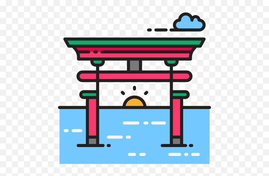 7774 Free Vector Icons Of Japan Icon - Vertical Png,Gate Icon Png