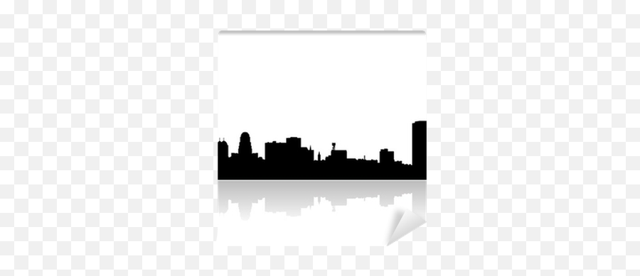 Wall Mural Buffalo City Skyline Vector - Pixersus Buffalo Skyline Vector Png,Skyline Icon