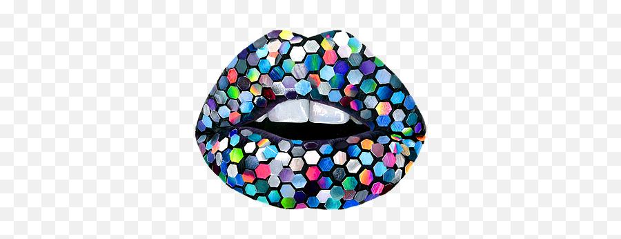 Sequin Lips Numbered Print - Sequin Lips Png,Lip Print Png