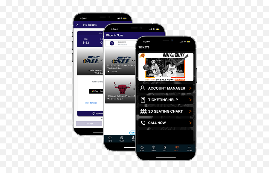 Download Mobile App Phoenix Suns - Smart Device Png,Verizon Iphone 4 Icon Glossary