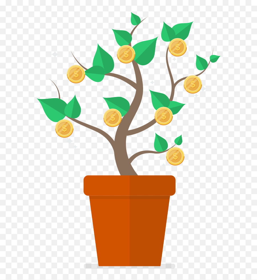 Vector - Small Step Big Change Clipart Full Lead Nurturing Plant Growing Png,Money Tree Icon