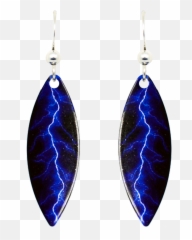 Blue Lightning Tv Photoshop - Earrings png