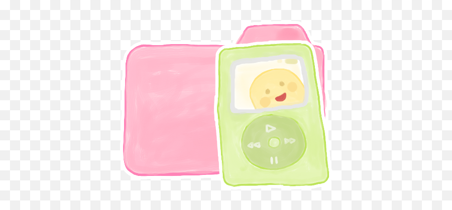 Pink Folder With Ipod Icon Png Clipart Image Iconbugcom - Lunchbox,Ipod Folder Icon