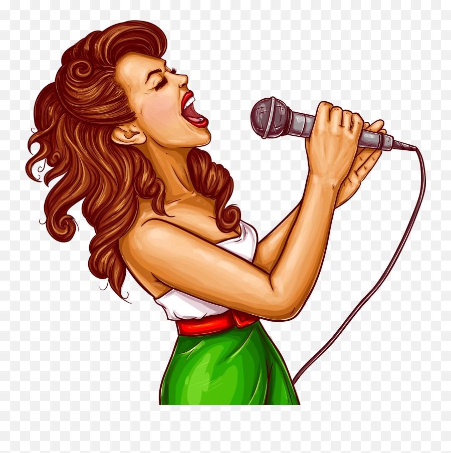 Singing Woman Png Hd Image Free Download - Woman Singing Png,Woman Clipart Png