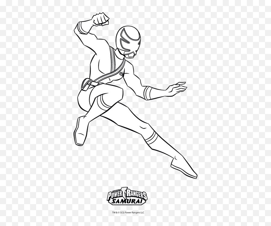 Power Rangers Samurai Coloring Pages - Clip Art Library Dibujos Para Colorear Power Rangers Rosa Png,Pokemon Rangers Icon