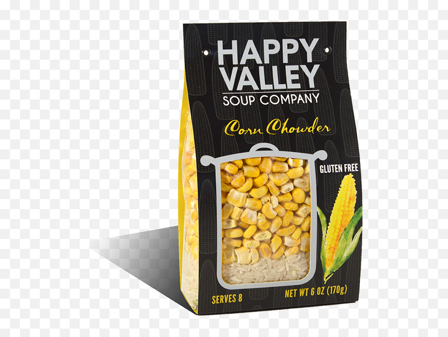 Corn Chowder Packaging Happy Valley Soup Company - Sweet Corn Seed Packaging Png,Chowder Png