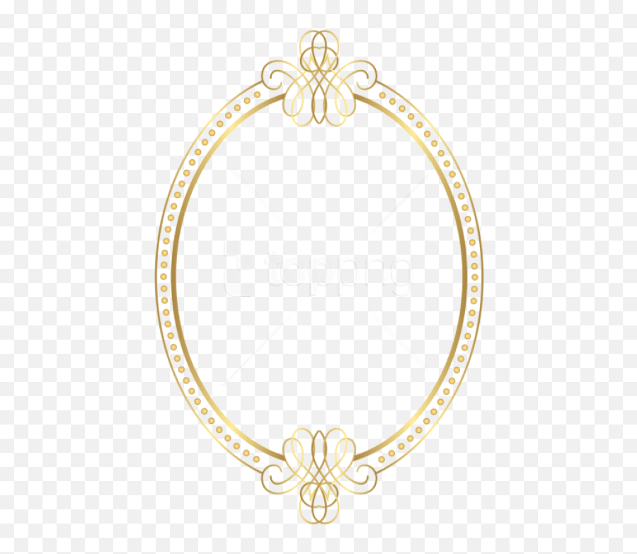 Border Frame Gold Clipart Png Photo - Transparent Gold Oval Frame Png,Gold Transparent Background