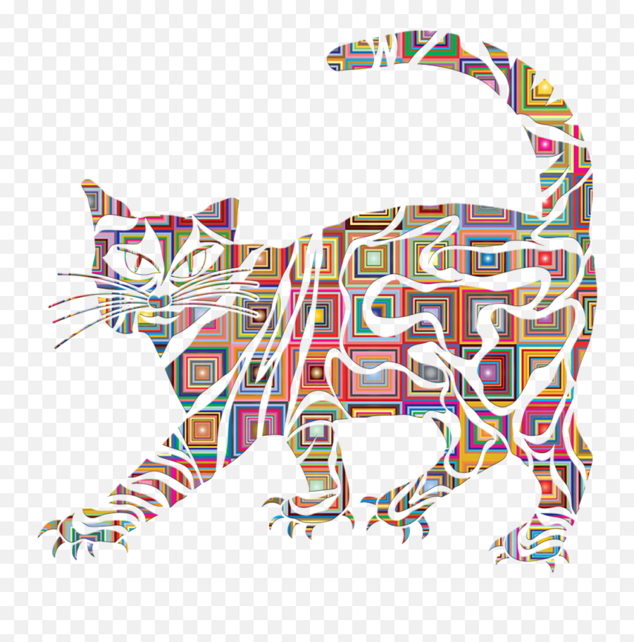 Catcute Catanimalpets Painted Catspuzzle Cat - Free Hewan Hitam Putih Keren Png,Cute Cat Png