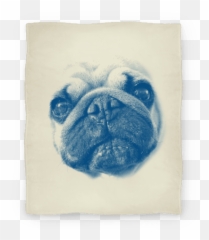 Pug Face Blankets - Pug Face Png,Pug Face Png