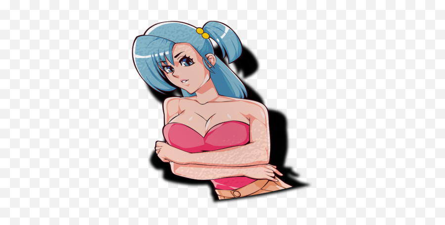 Bulma Peeker Sticker Full Size Png Download Seekpng - Bulma Peeker Sticker,Bulma Png