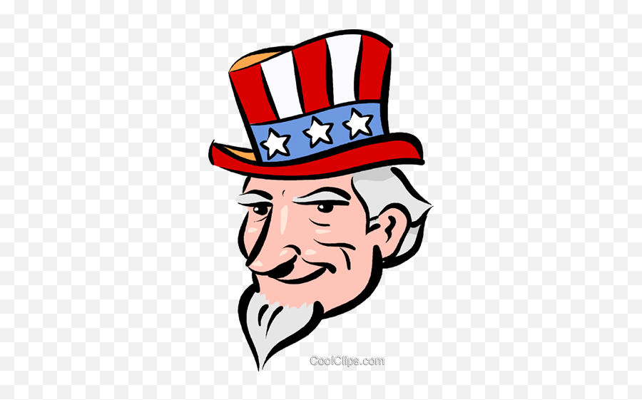 Uncle Sam Royalty Free Vector Clip Art - Uncle Sam Face Png,Uncle Sam Png