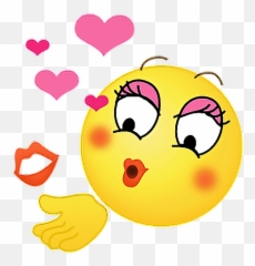 Emojis Cheek Kissing Emoji - Kiss On Cheek Emoji Png,Kiss Emoji Png ...