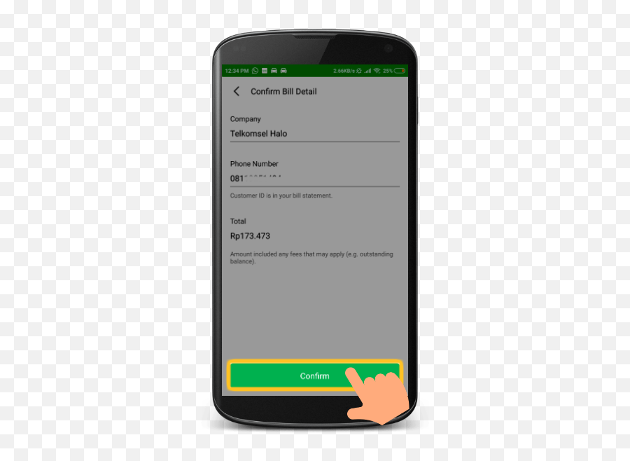 Pay Bills From Your Grab App - Passenger Screenshot Png,Bill Png