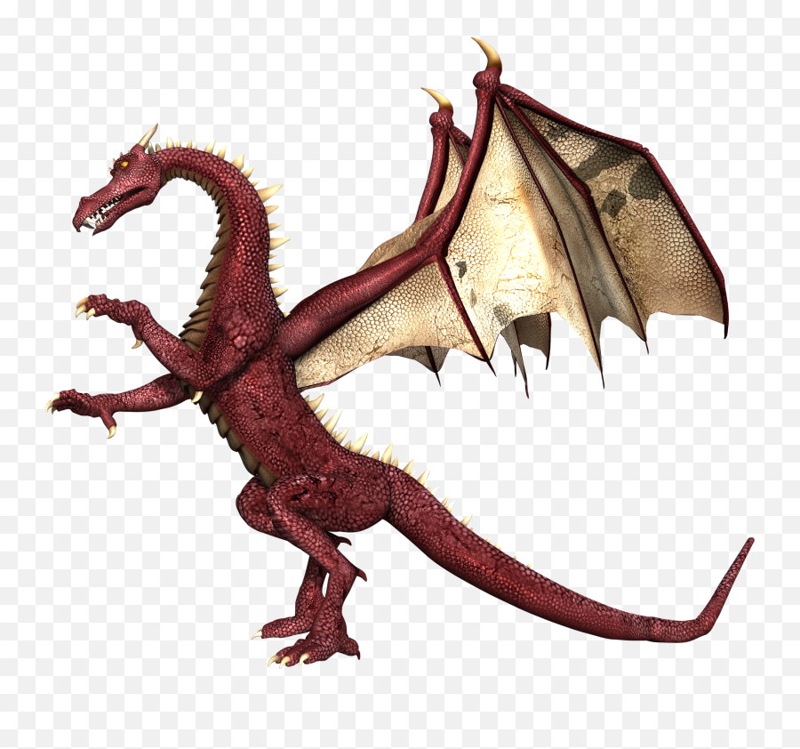 Dragon Wings Standing - Realistic Dragon With White Background Png,Dragon Wings Png