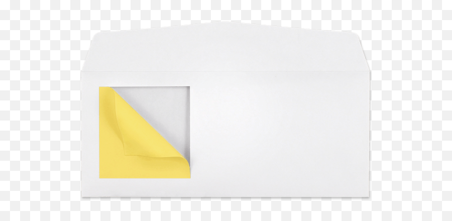 10 White Sulphite - Yellow Peel U2018n View Window Envelopes Envelope Png,White Envelope Png