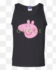 Peppa Pig Gucci Tank Top Png Image - Portable Network Graphics,Gucci Hat Png