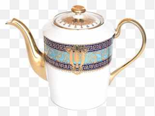 Haviland Salon Murat Blue Coffee Pot Tea Price - Teapot png