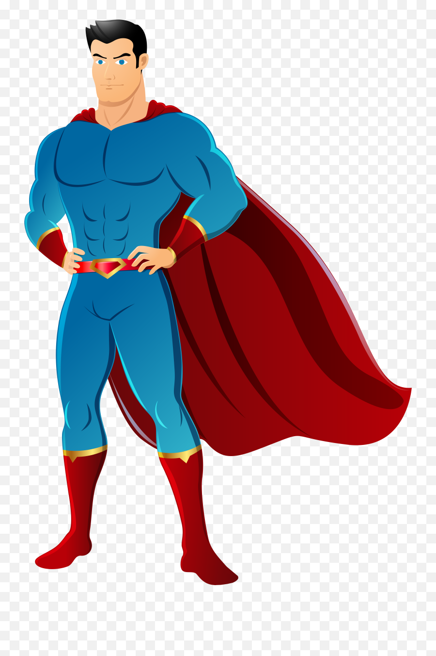 Superman Drawing Logo Free Download - Cartoon Superhero Transparent Background Png,Superman Logo Vector