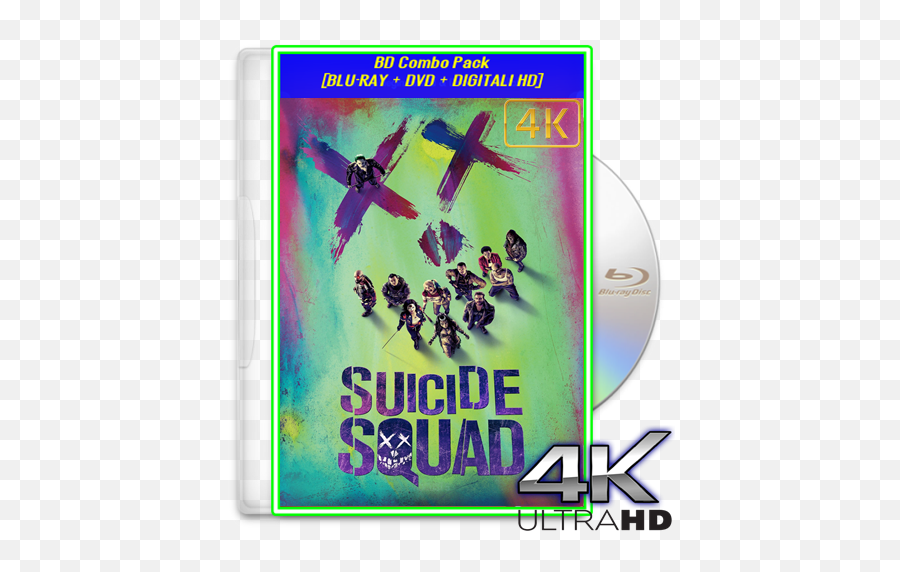 Blu - Ray Suicide Squad Bd Combo Pack Dvd Digital Hd Suicide Valentines Day Cards Png,Suicide Squad Logo