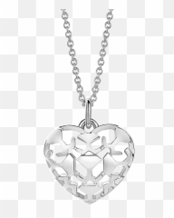 Silver Heart Beawelry Logo Filigree Pendant - Locket png