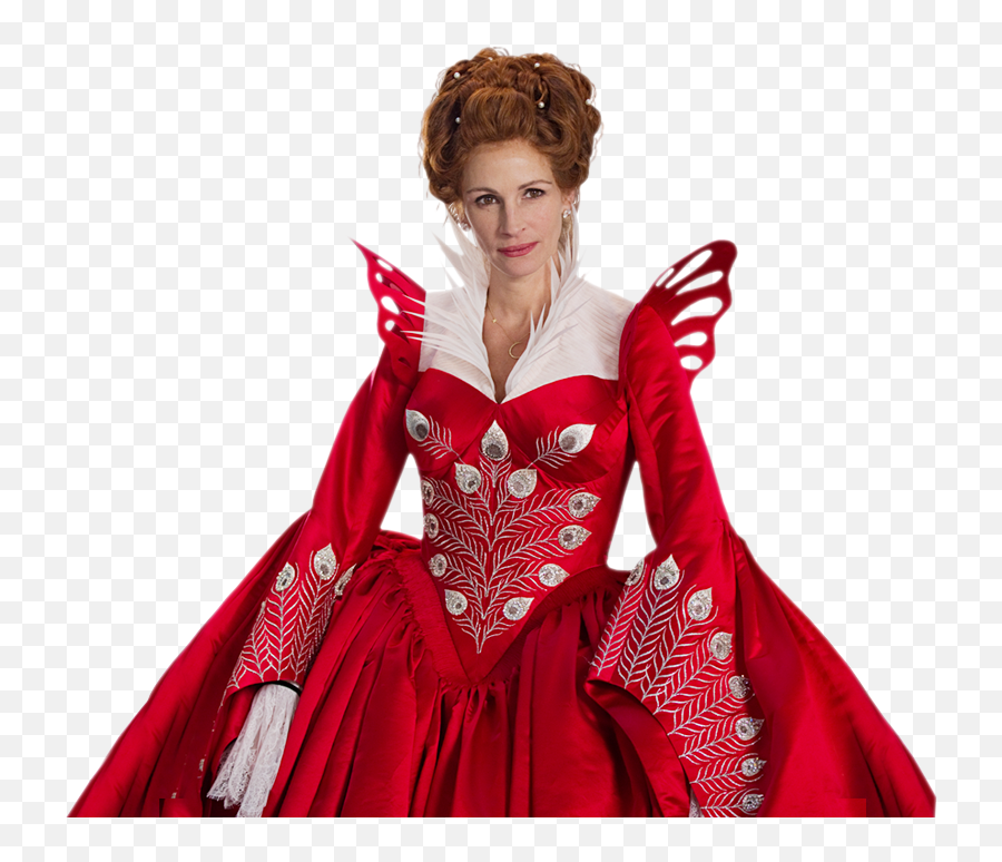 Download Hd Julia - Evil Queen Julia Roberts Transparent Png Mirror Mirror Julia Roberts Red Dress,Evil Queen Png